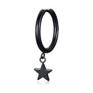 Unisex Punk-Dangle Earrings Black-008