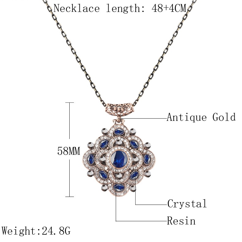 SC Jewelery Crystal Flower Necklace 020