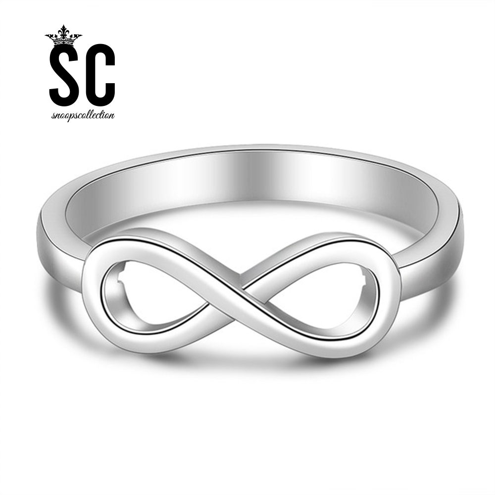 Love-Knot Silver Infinity Ring - Image 2