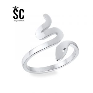Snake Ring Silver Colour