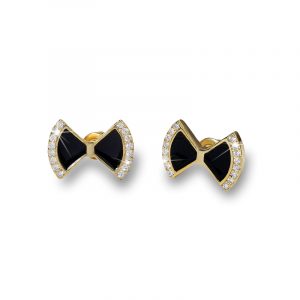 Bling Bowknot Zircon-Stud Gold