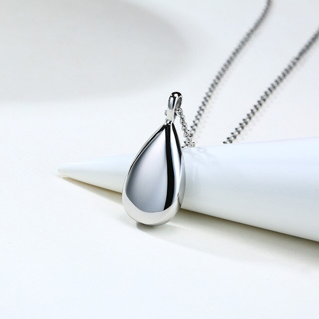 Personalised Waterdrop Pendant Steel-Colour
