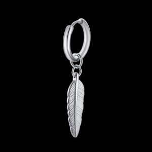 Unisex Punk-Dangle Earrings Silver-Colour.002