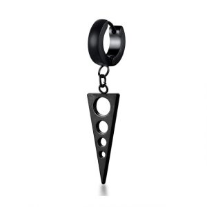 Unisex Punk-Dangle Earrings Black-034