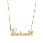 Personalised Frosted Name Necklace g