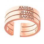 SC Personalised Triple Names Stack Ring RG
